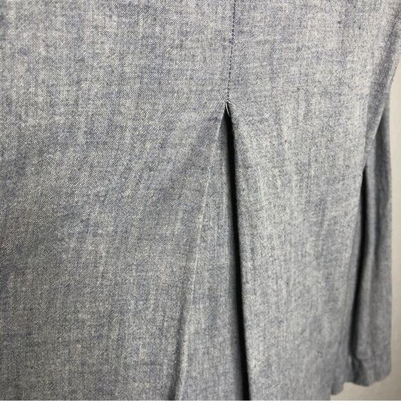 Anthropologie Holding Horses gray button front linen blend tunic top or dress 6 - Picture 12 of 13